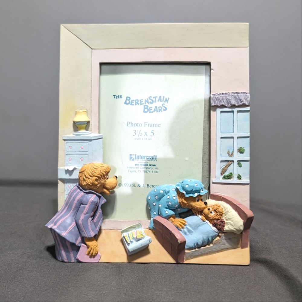 Vintage Berenstain Bears 1993 photo frame 3.5"X5" intercraft